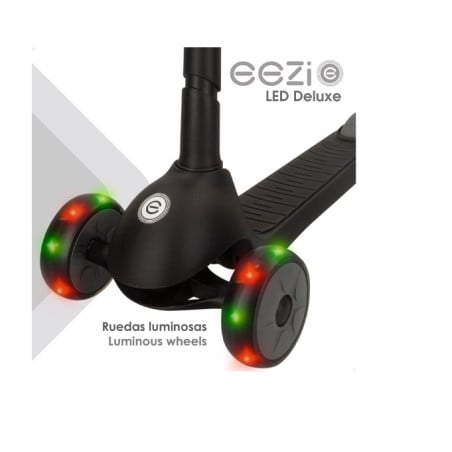 Patinete 3 Ruedas Eezi Aluminio Negro