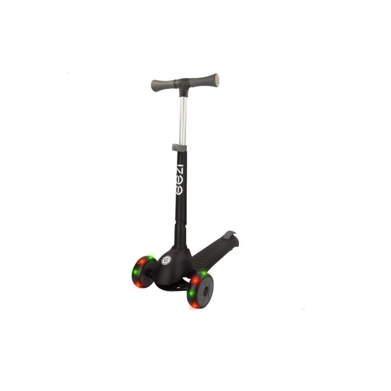 Scooter 3 Ruedas Plegable Aluminio Negro