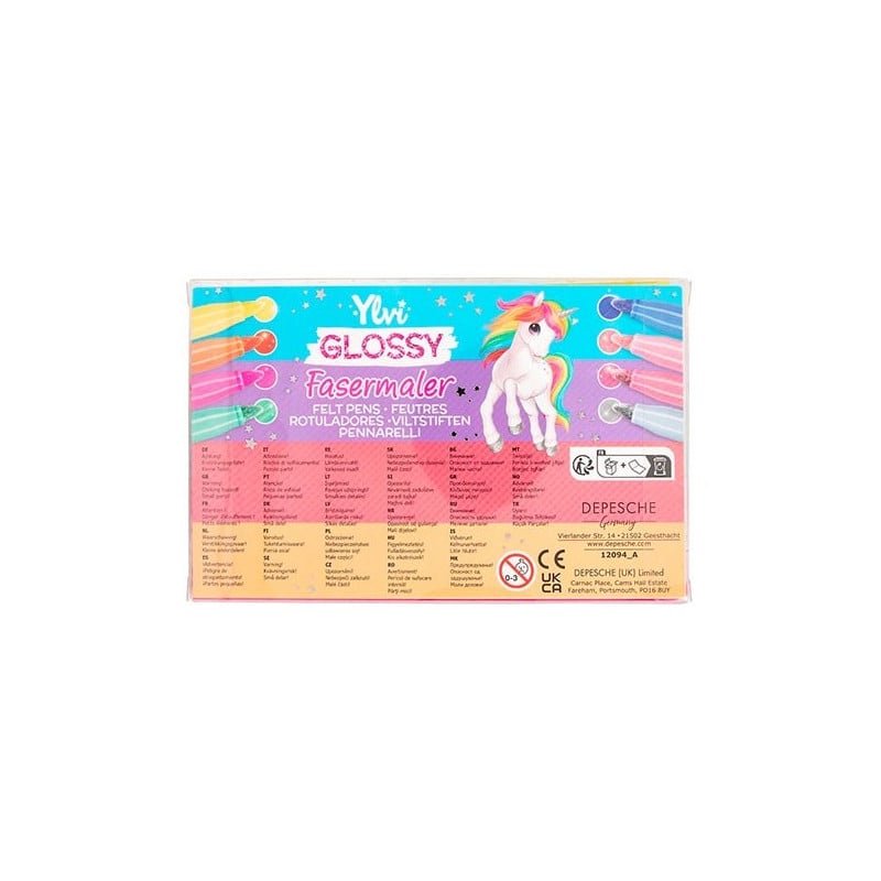 YLVI SET DE ROTULADORES CON BRILLO