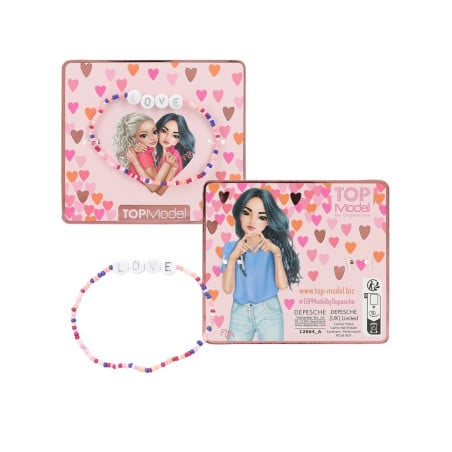 TOP MODEL PULSERA CON MENSAJE