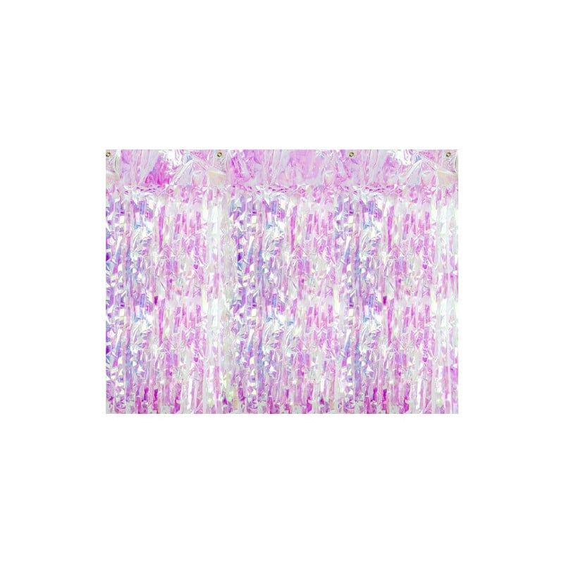 CORTINA DE FIESTA IRIDISCENTE 90X250CMS
