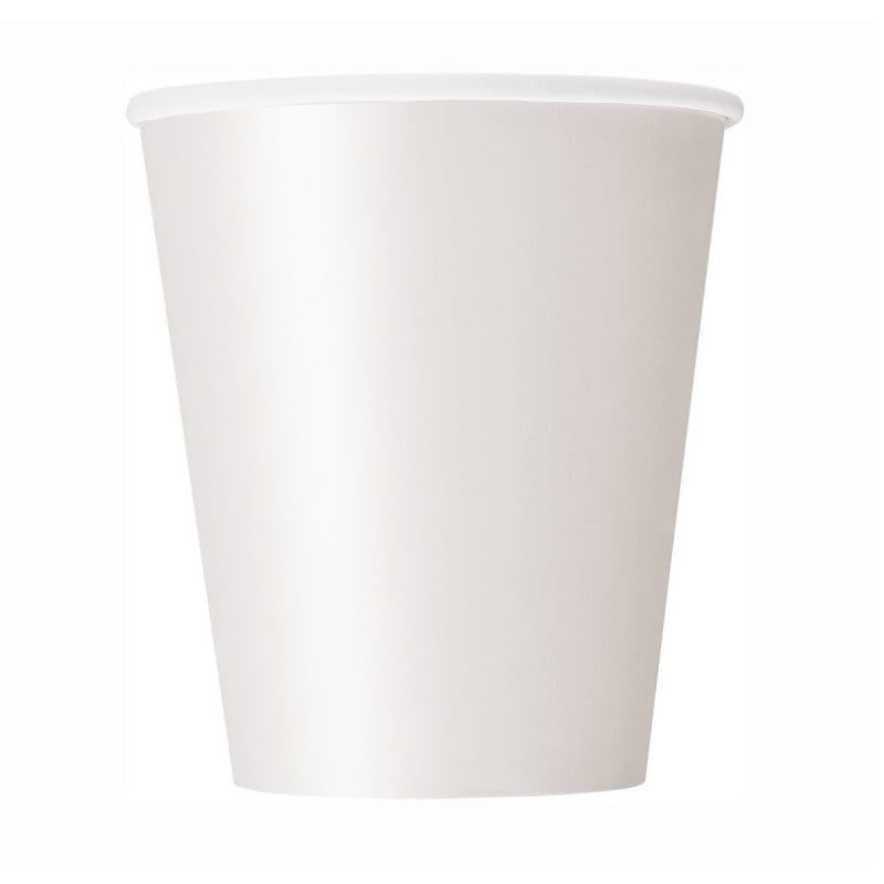 8 Vasos Lisos Blanco