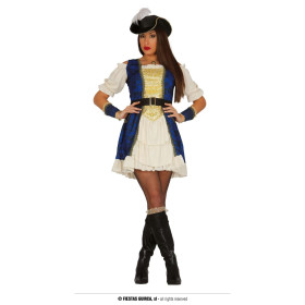 DISFRAZ PIRATA LUJO ADULTA TALLA 38-40