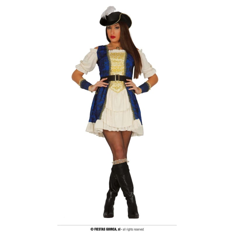 DISFRAZ PIRATA LUJO ADULTA TALLA 36-38