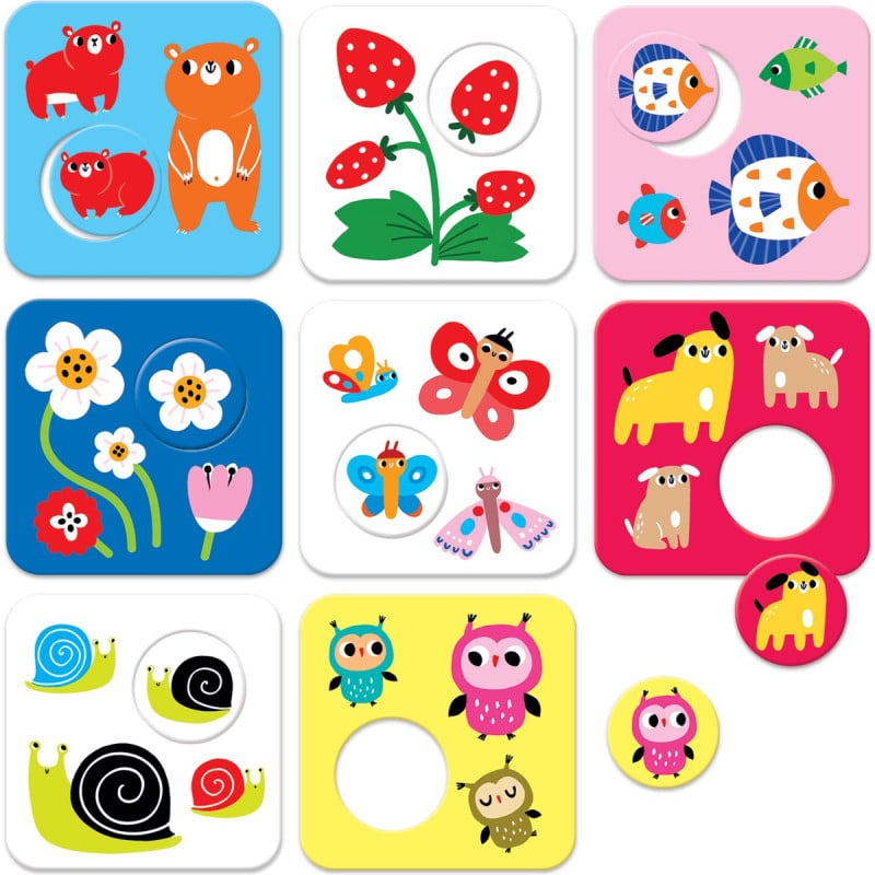 Cartas de Alto Contraste Match Batch Banana Panda