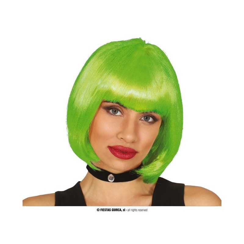peluca verde pelo corto
