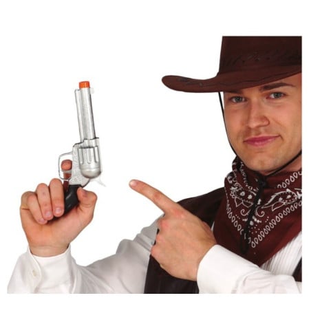 Pistola Vaquero Plata 24 Cm