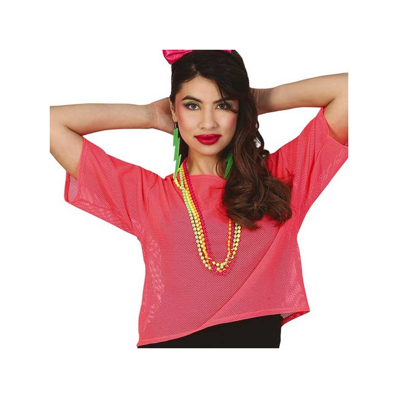 Camiseta Red Rosa Neón