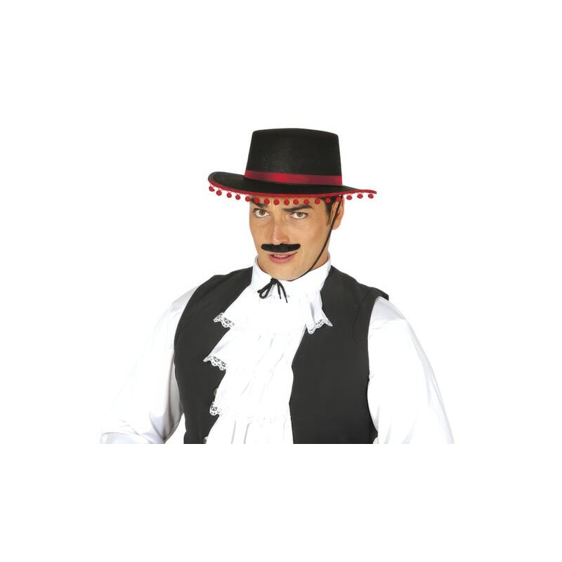 SOMBRERO CORDOBES CON BORLAS