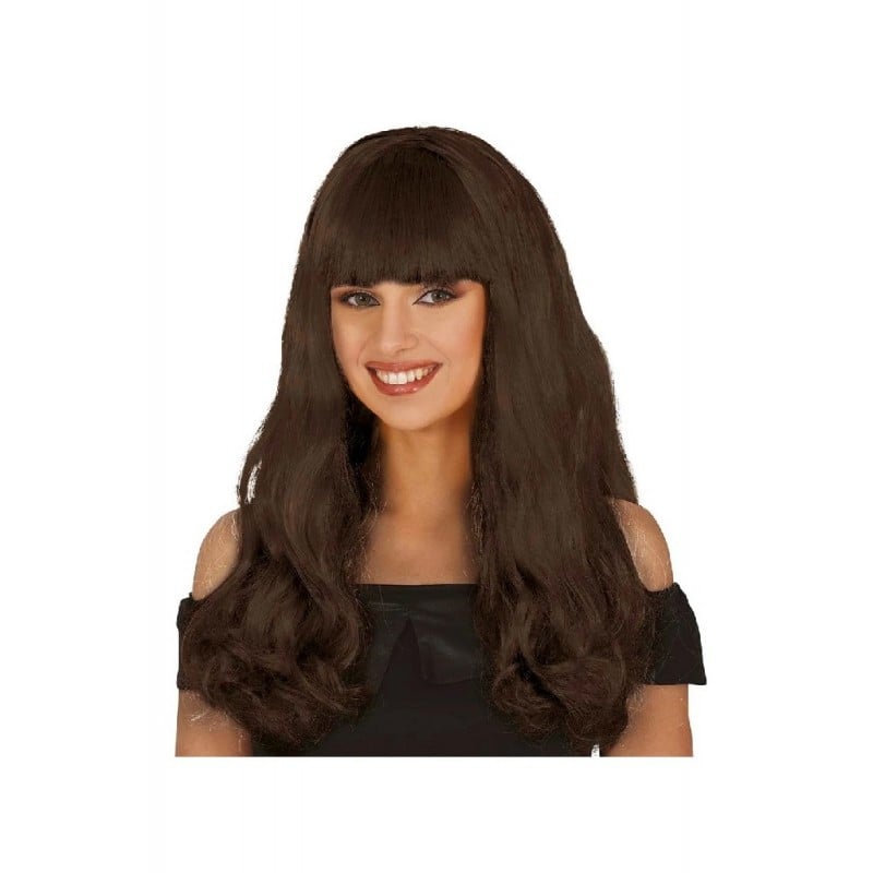 Peluca Melena Castaña