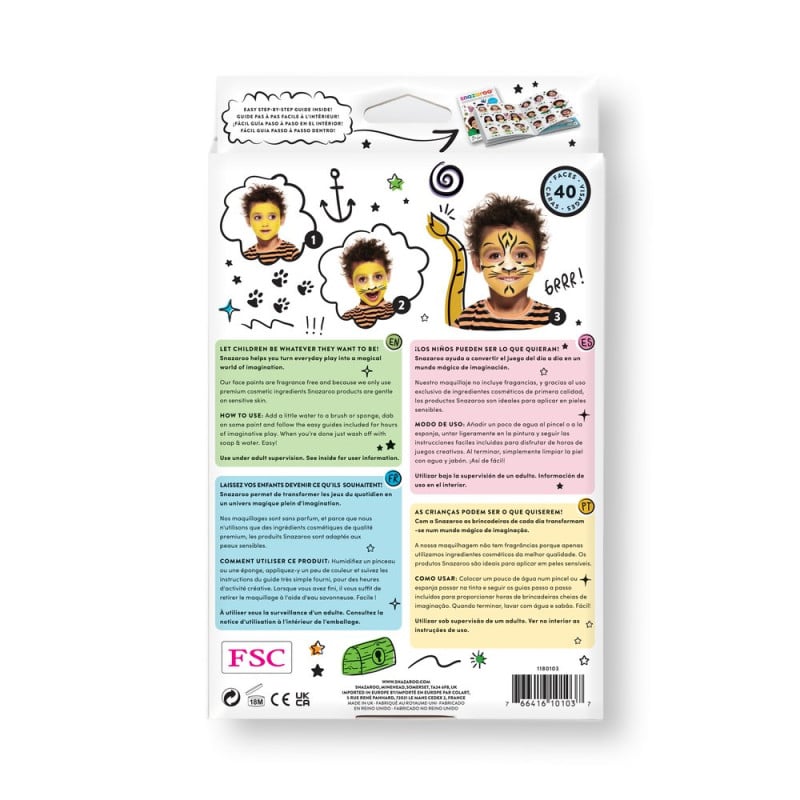 Snazaroo Kit de Maquillaje Aventura