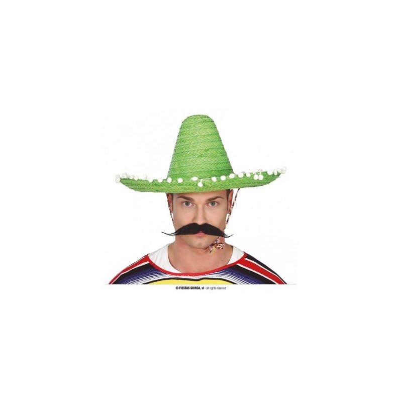 sombrero mexicano verde