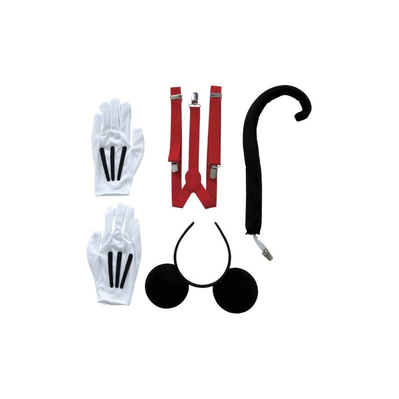 Set Raton Diadema Guantes Cola Y Tirant.