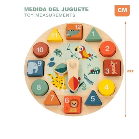 Woomax Zookabee Reloj Madera Animal