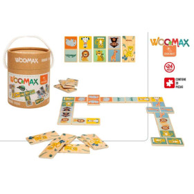 Woomax Zookabee Dominó En Tubo 28 Pz