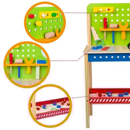 Woomax Banco Herramientas De Madera