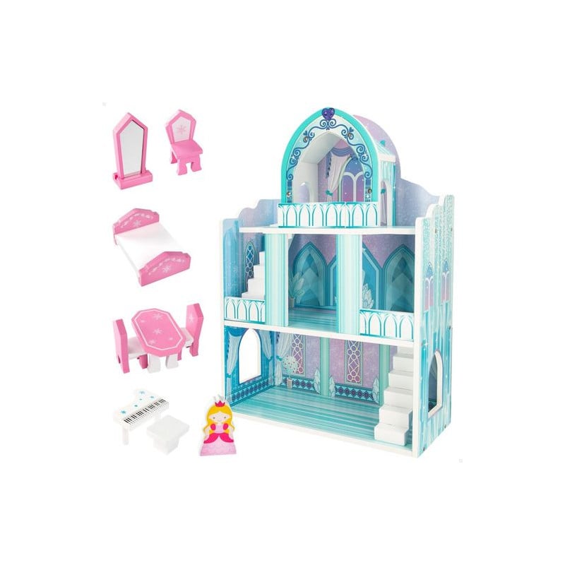 Woomax Castillo De Madera Muñecas