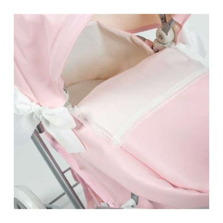 Cochecito Pequeño Charol Rosa La Nina