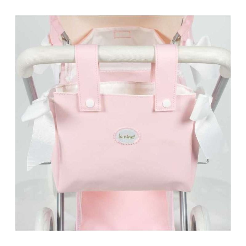 Cochecito Pequeño Charol Rosa La Nina