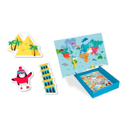 Juego Magnético Mapa Mundi