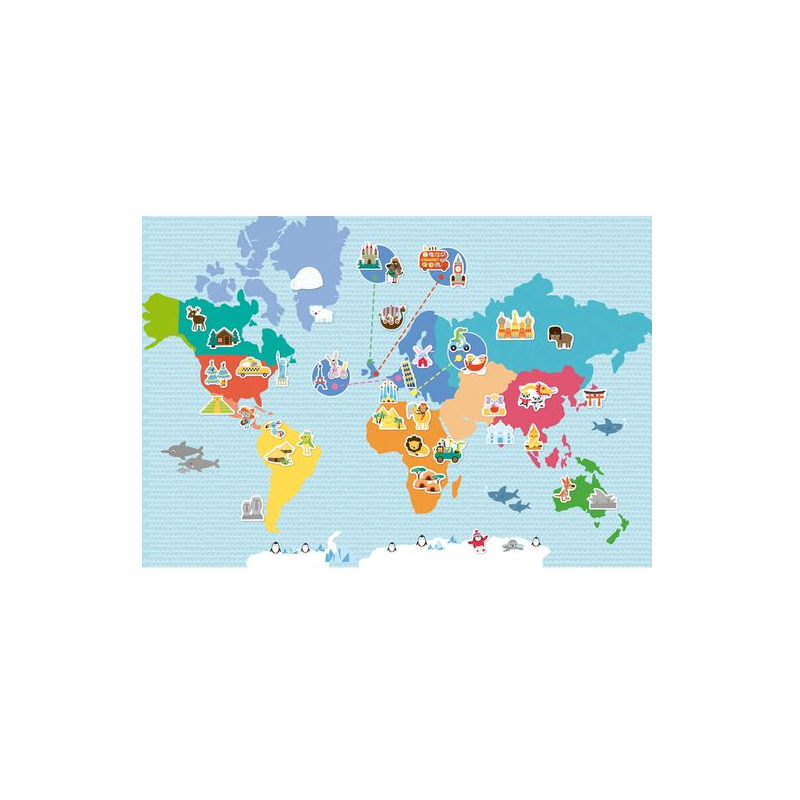 Juego Magnético Mapa Mundi