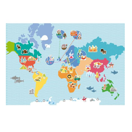 Juego Magnético Mapa Mundi