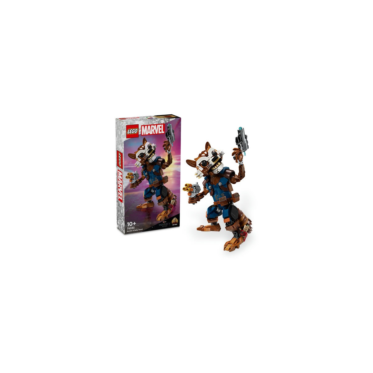 LEGO Marvel Rocket y Bebé Groot, Juego de Construcción Infantil de