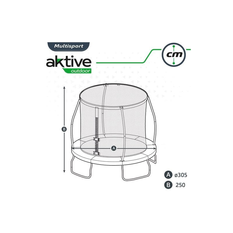 Trampolín 305 CM Aktive Outdoor