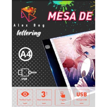 Mesa Luz LED A4 Pad Artist