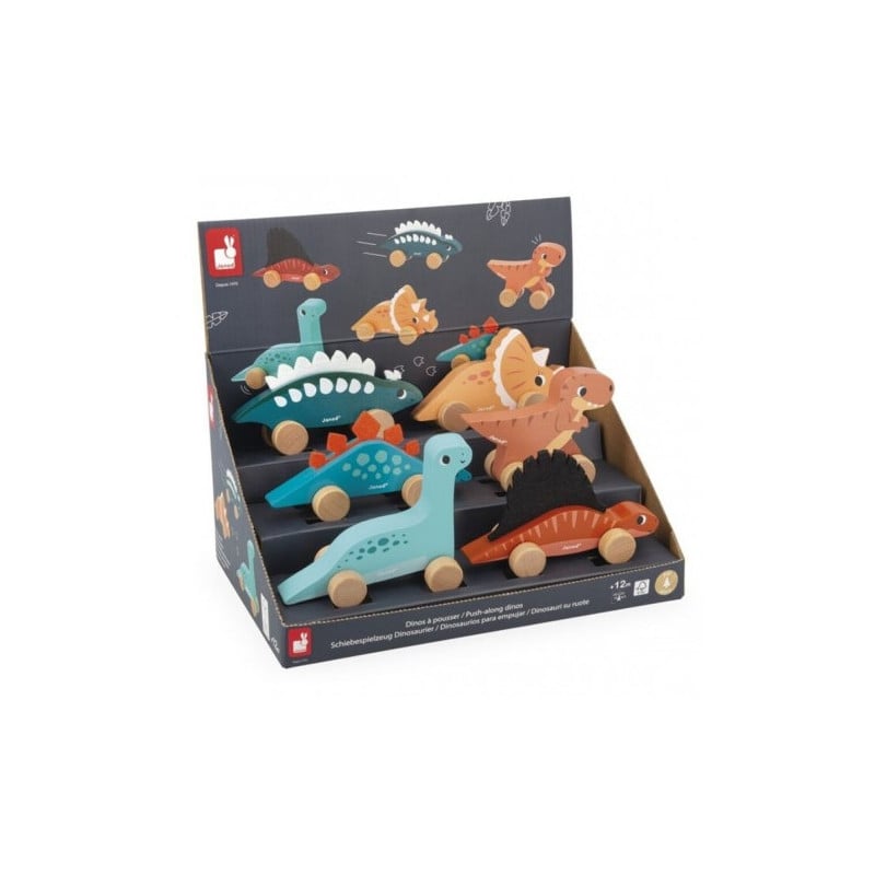 Dinosaurio de Madera para Empujar