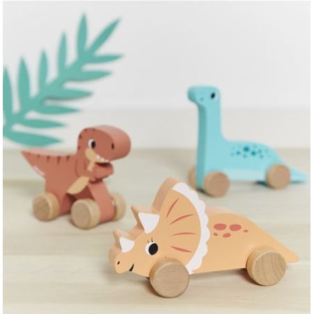 Dinosaurio de Madera para Empujar
