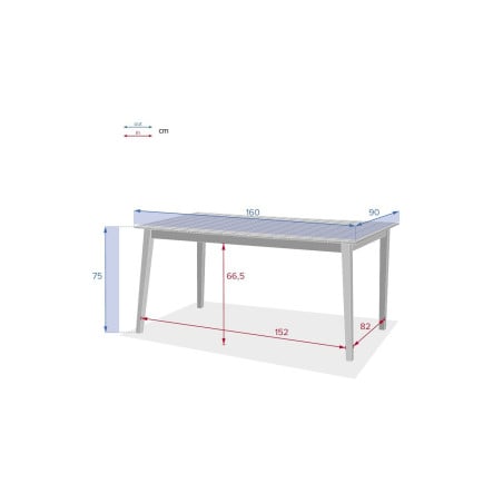 Mesa Fija 8 Plaza De Acacia Tiwi