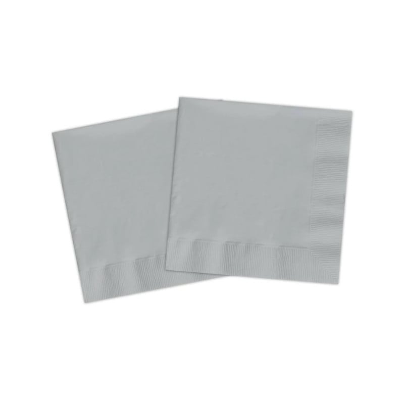 Surtido 20 Servilletas 33x33 Cm Gris