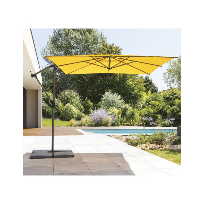 Parasol Excéntrico Mostaza Manoa