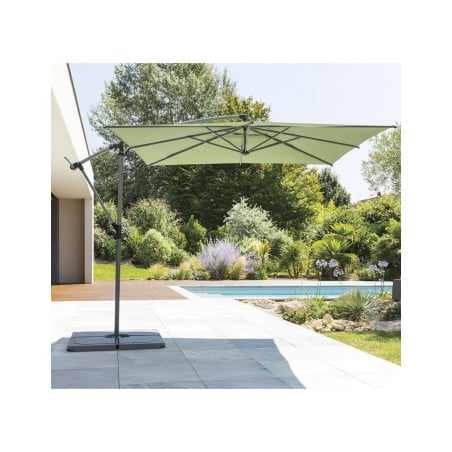 Parasol Excéntrico Oliva Manoa