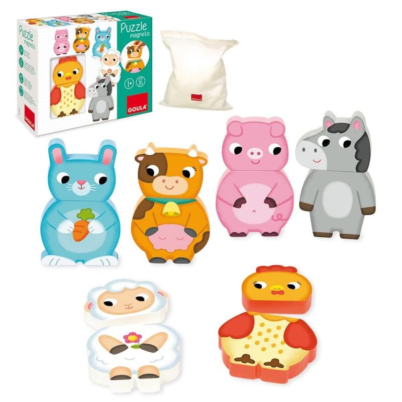 Puzzle Magneticos Intercambiable Granja