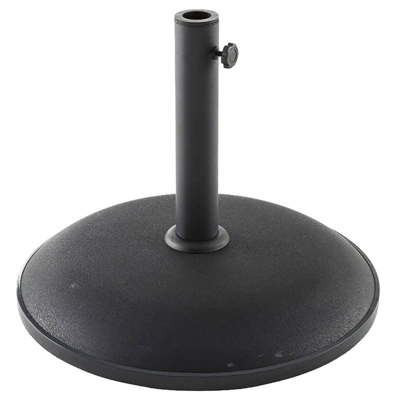 Pie Parasol Hormigón Negro 25 Kg