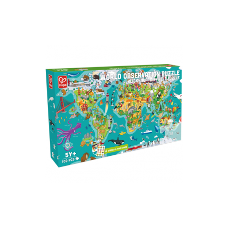 Puzzle Y Juego De Mapamundi 2 En 1