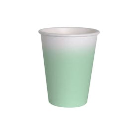 8 Vasos Color Verde Menta