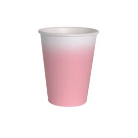 8 Vasos Fucsia Compostable