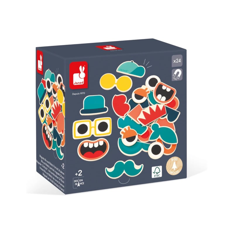 Juego de Imanes Caras Combinables