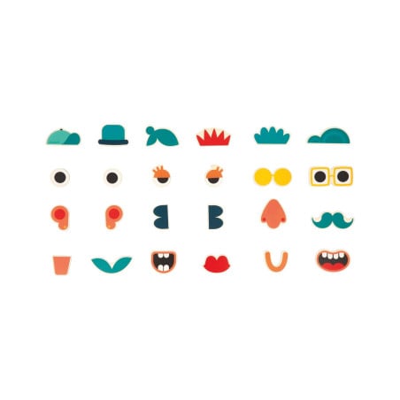 Juego de Imanes Caras Combinables