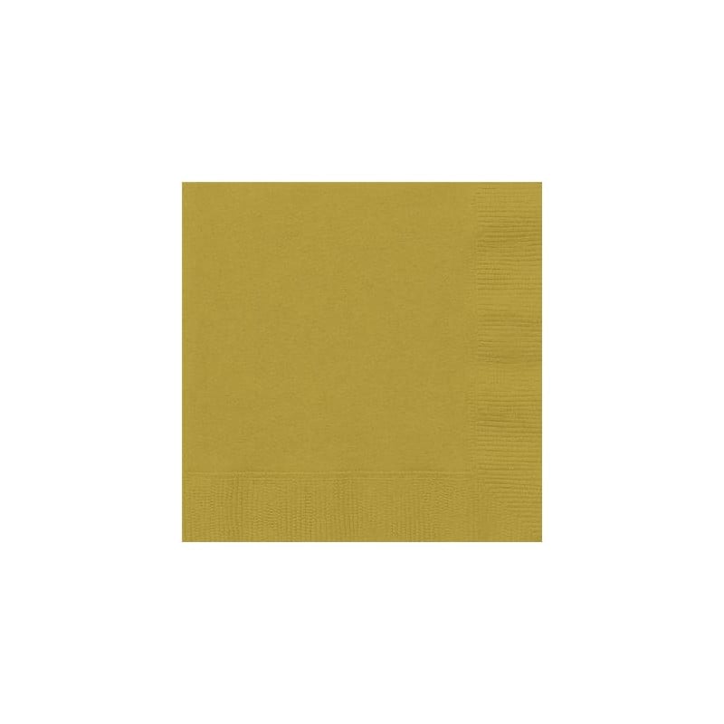 20 Servilletas Oro Grandes