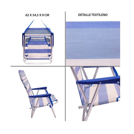 Silla Fija Playa Sailor 54x40x71 Cm