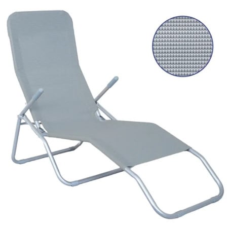 Tumbona Basculante Hierro Gris