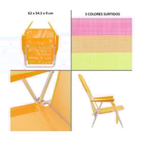 Silla Fija Neón 54x40x71 Cm 2