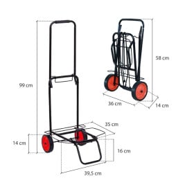 Carro Portatodo Playa 34x45x100 Cm 2
