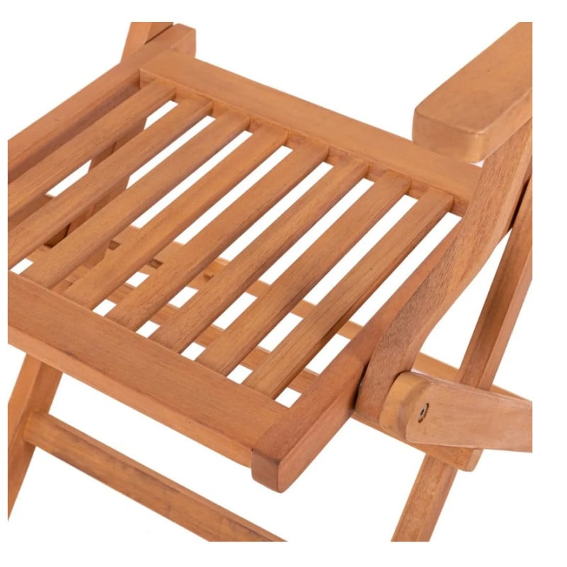 Silla Brazos Madera Natural