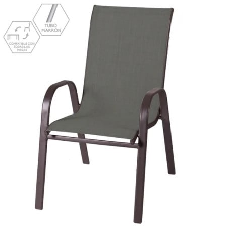 Silla Nerea Marron 56x68x93cm