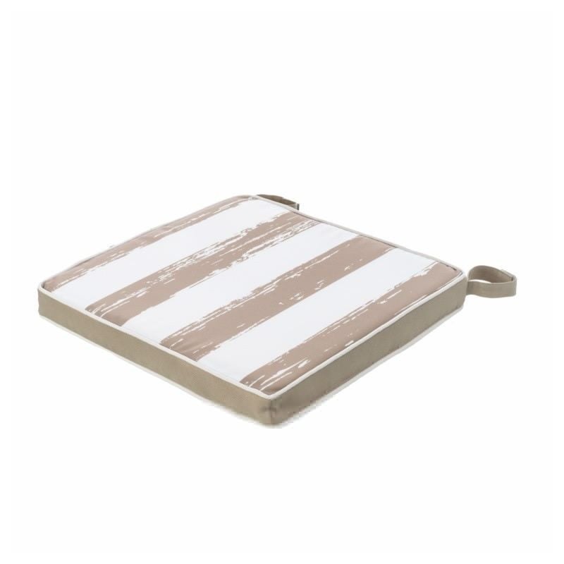 Cojín Asiento Velcro Beige Ext. 38x38x4 Cm